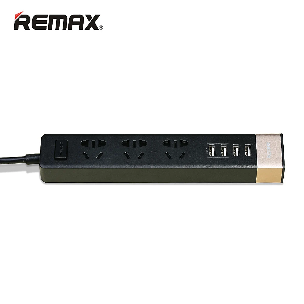 Remax Мощность розеток 2 м кабель-удлинитель 3 клеммной колодкой универсальная 4 USB