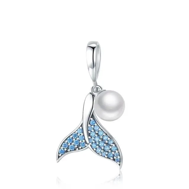 Бусина-Шарм для браслета русалка из серебра 925 пробы | Украшения и аксессуары