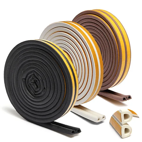 10meters self-adhesive door and window sealing strip glass anti-collision rubber foam sound insulation | Обустройство дома