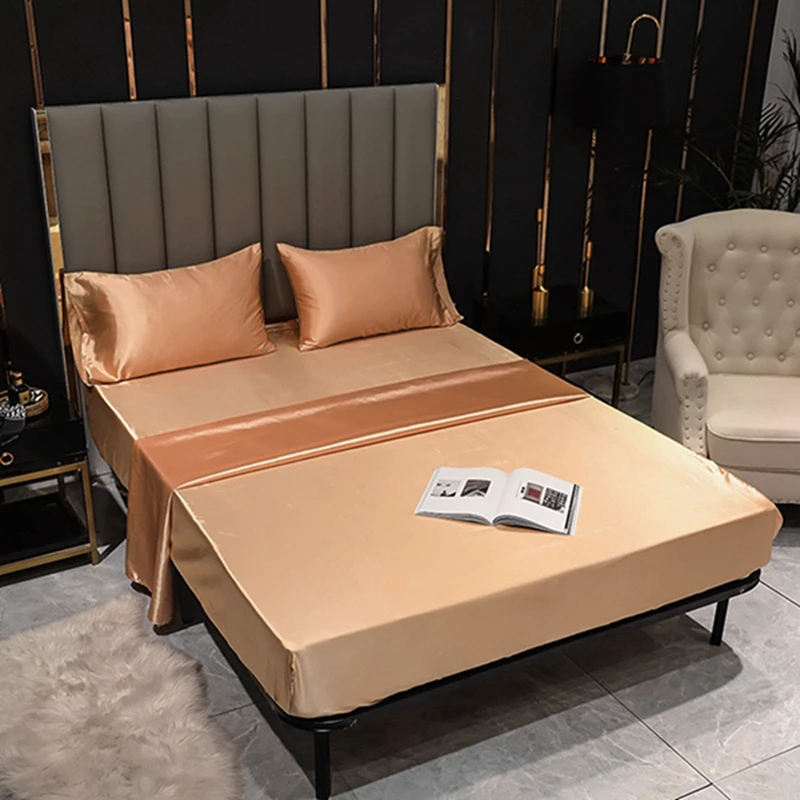 

Inyahome Modern Simple Style Solid Solor Bed Sheet Fitted Sheet Elastic Band Fixed Antifouling Anti-crease Portable Sheets Cover