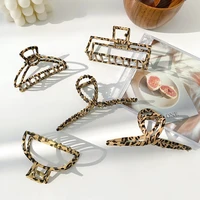 hollow butterfly hair clip metal leopard shark clip hair catching head and head after going out to wash face hair headdress