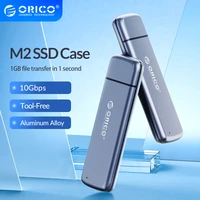 orico m2 nvme case m 2 to usb type c 3 1 aluminum alloy hard drive case for nvme pcie ngff sata mb key ssd disk