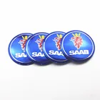 Колпачки на ступицу колеса автомобиля, 4 шт., 56 мм, эмблема, значок-наклейка для SAAB 9-3 93 9-5 9 3 9000 9 5, автостайлинг