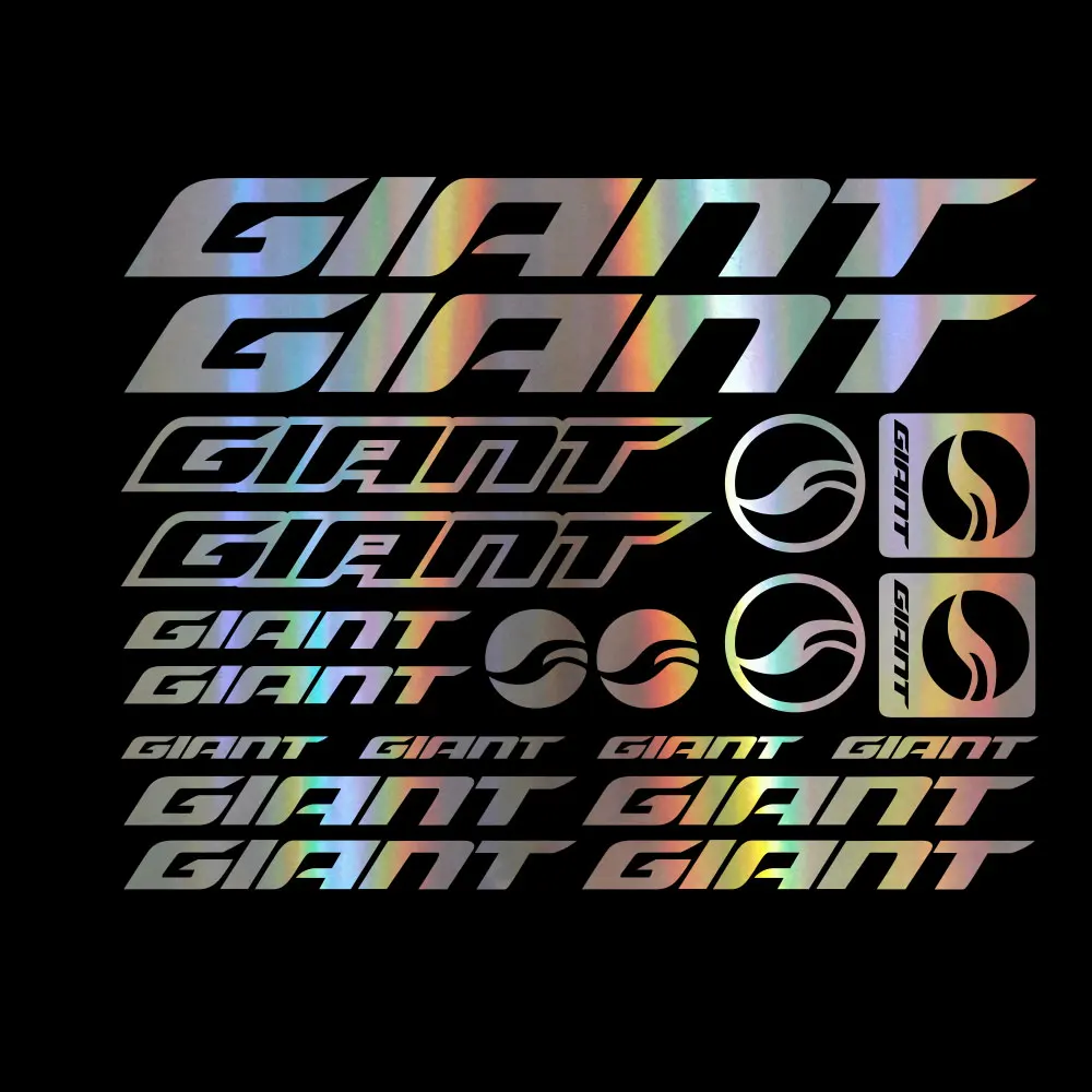 

21*31CM for KIT GIANT ADESIVI BICI STICKERS BIKE MTB BDC BICICLETTA PRESPAZIATI KK Vinyl Mountain Bike Bicycle Car Accessories