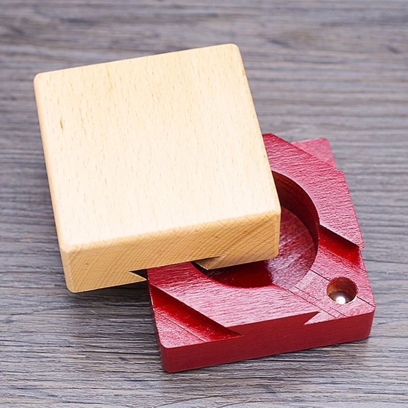 

Wooden Brain Teaser Secret Opening Puzzle Box Handmade 3D Brain Teaser Puzzle Magic Mysterious Box Cube Game IQ Box Toy A0KA
