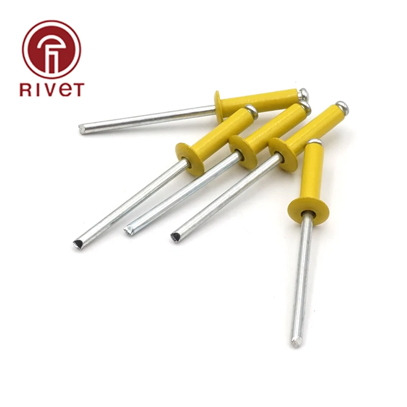 

3,2*12/3.2*13/3.2*14/3.2*15/3.2*16/3.2*17/3.2*18/3.2*20 мм желтые Алюминиевые Стальные вытягивающие заклепки открывающаяся потайная заклепка купольная головка
