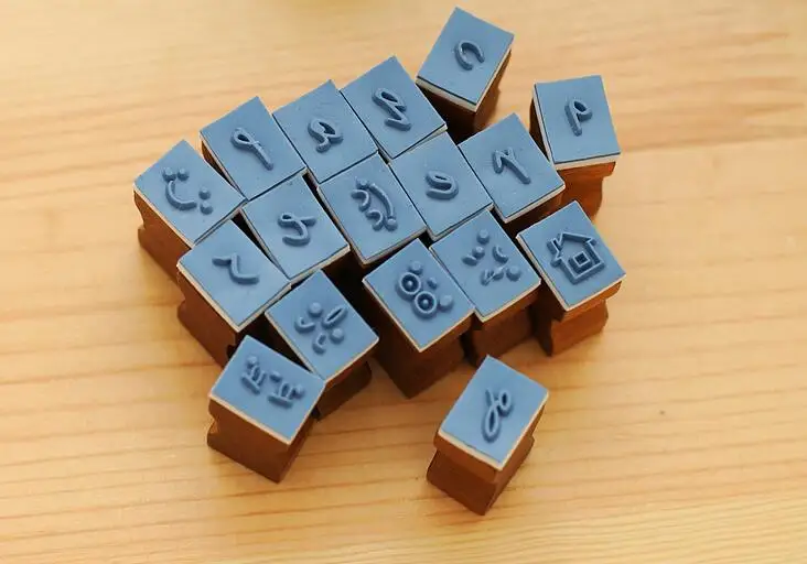 42 шт./компл. рукописный Алфавит буквы деревянный набор штампов/DIY декоративная