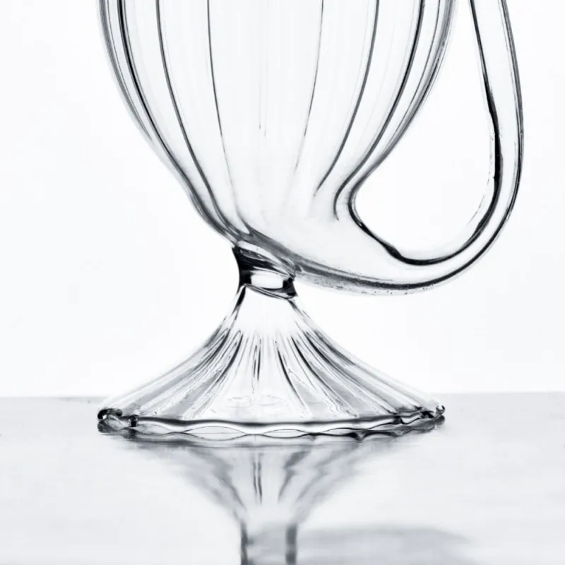 Стакан для вина виски Термостойкое стекло сосущий сок чашка молока с соломенной