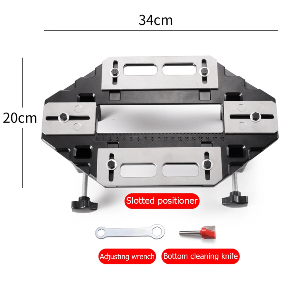 

Woodworking Wooden Door Hinge Hole Opener Installation Lock Fixed Drilling Tools Hinge Positioning Slotting Trimming Machine Kit