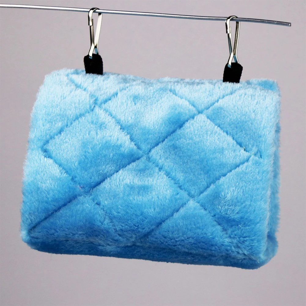 

Pet Bird Parrot Hammock Bird Hanging Bed Soft Plush Nest Toys Parakeet Budgie Warm Hammock Cage Hut Tent Bed Hanging Cave