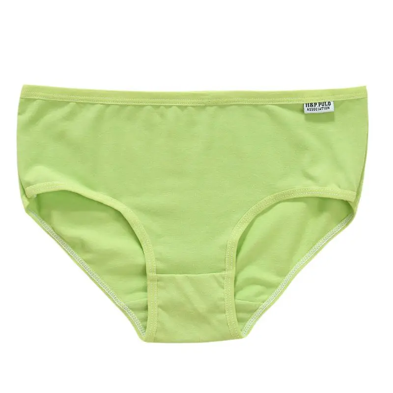 

Womens Girls Cotton Underwear Brief Solid Panties Breathable Underpants L Size L4MC