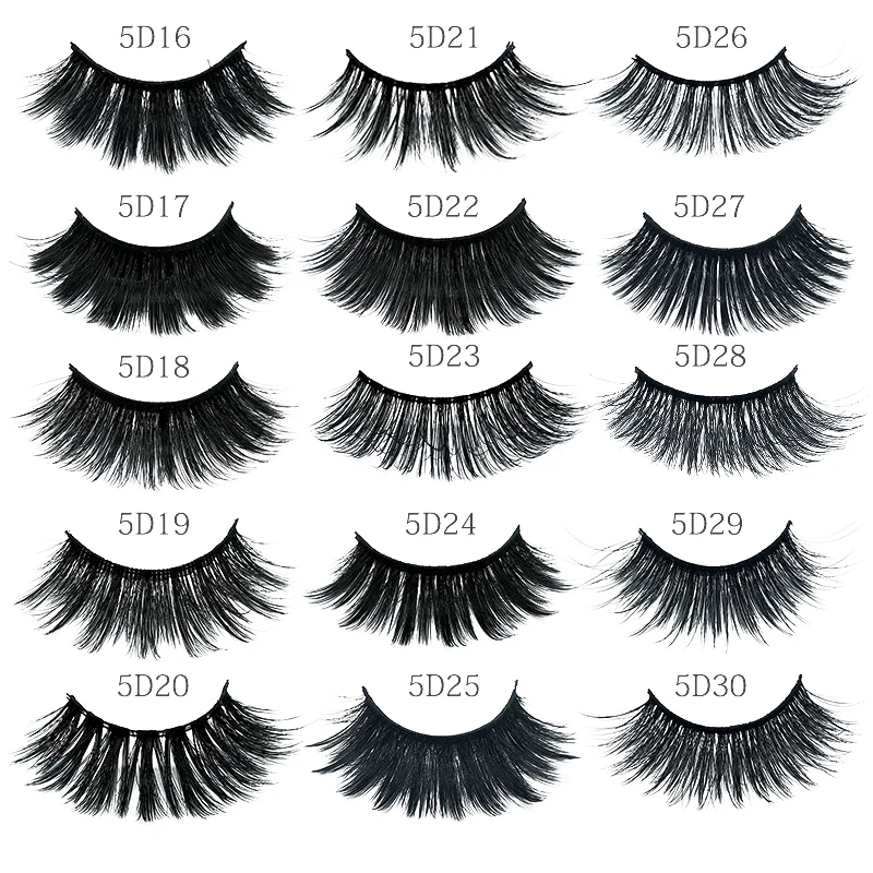 Глаза для танцев 5 пар 5D искусственной норки ресницы крест длинные макияж клей
