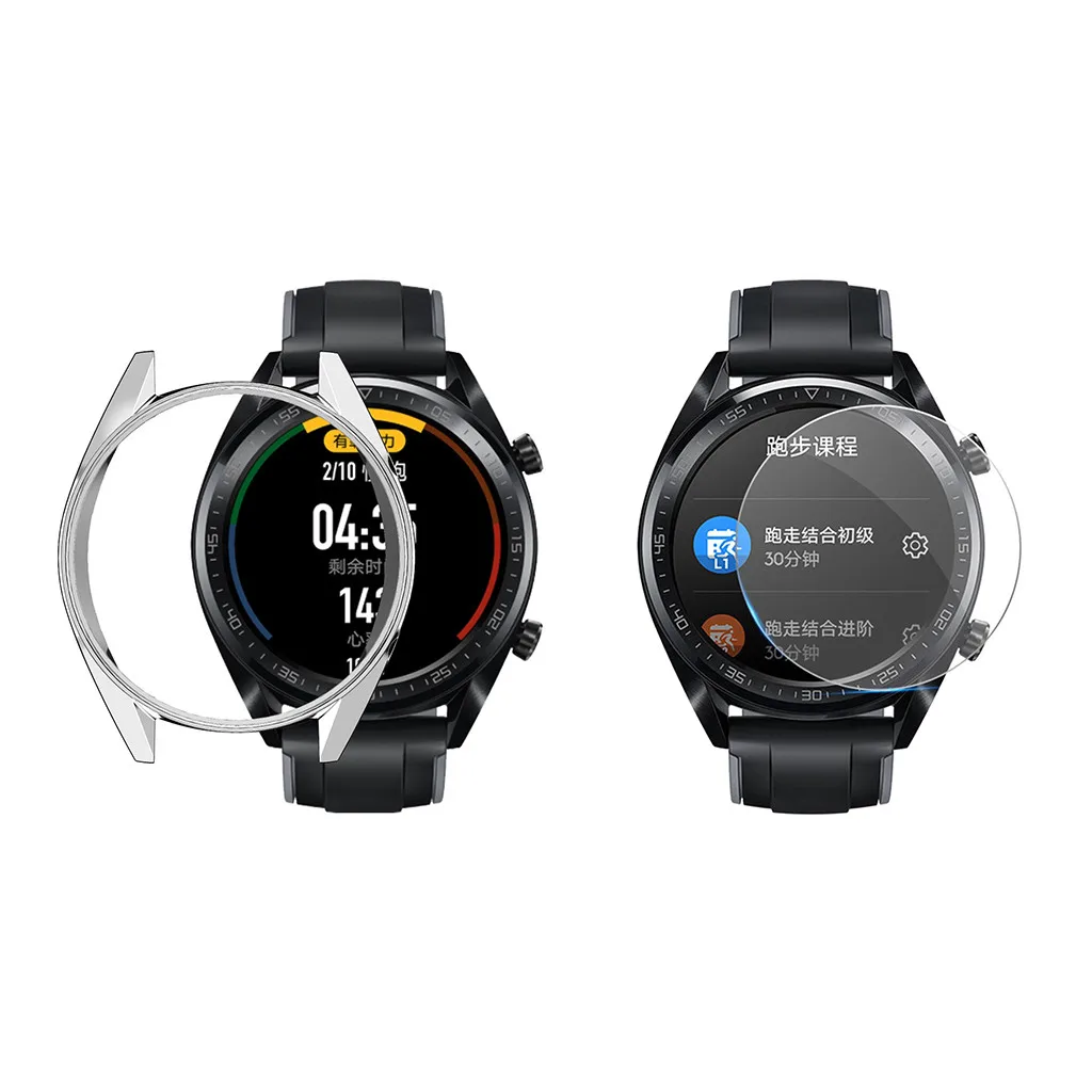 Ouhaobin чехол для часов huawei Watch GT 46 мм с защитой экрана Взрывозащищенная пленка