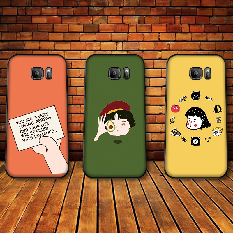 Мультфильм привлекательный мягкий силиконовый чехол для телефона samsung A3 4 5 6 Plus 7 8