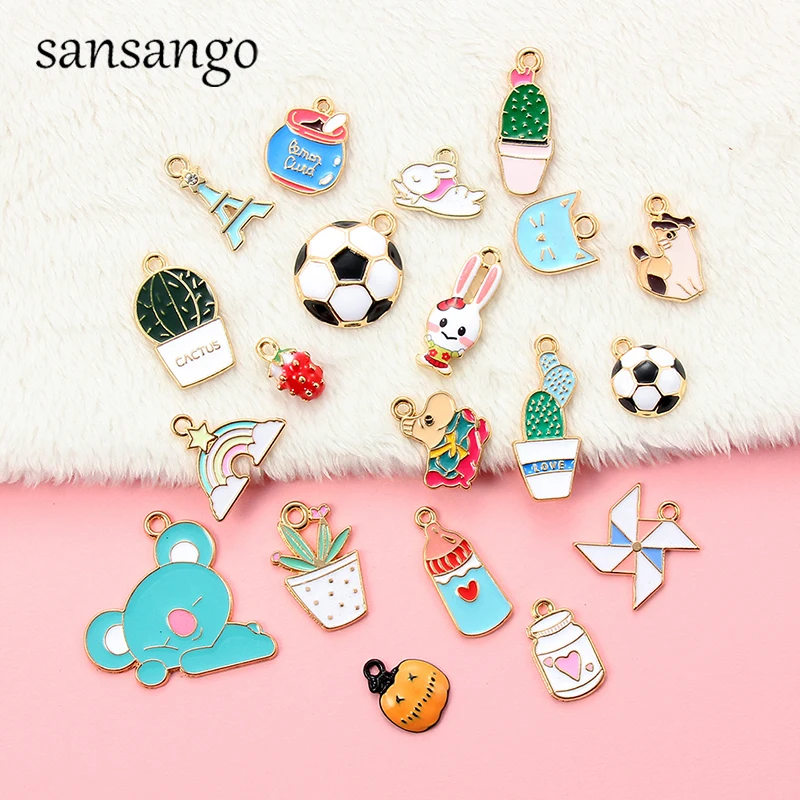 10 шт. Рождественские Подвески эмалированные радужные в виде тыквы поделки для