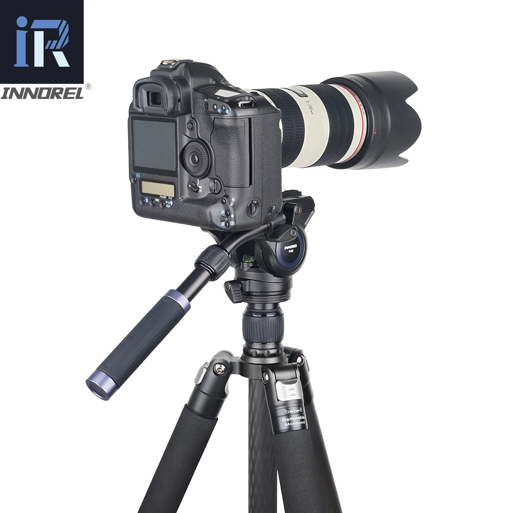 RT75CL Профессиональный 10 слоев штатив тренога из углеволокна монопод для DSLR Камера