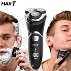 бритва электрическая MAX-T RMS8101 электробритва уход за лицом моющийся USB кабель перезаряжаемый тройной клинок 3D бритвы Электрический станок для бритья бороды электробритва мужская