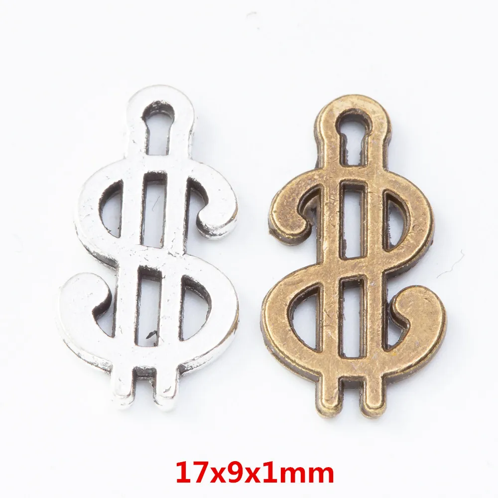

110 pieces of retro metal zinc alloy money Pendant for DIY handmade jewelry necklace making 8051