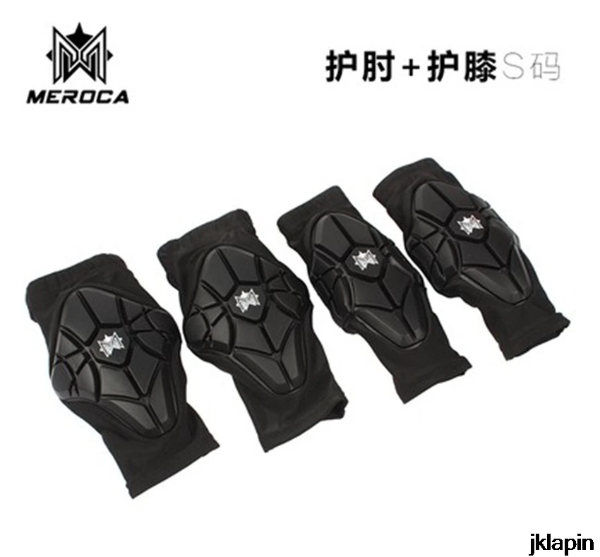 2-3years knee elbow MEROCA баланс велосипед Защита для катания на коньках Шестерня Набор налокотники раздвижные велосипед скейтборд лед роликовые коньки колено протектор - Цвет: 2-3years knee elbow