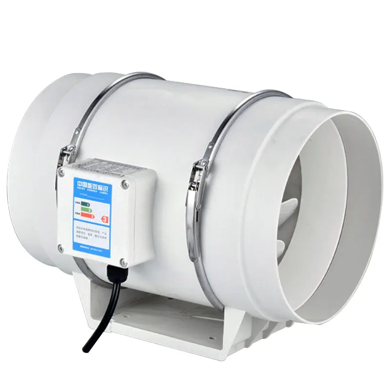 8 inch 220V Exhaust Fans Home Inline Pipe Duct Fan Kitchen Toilet Extractor Ventilation Air Clean Ventilator Diagonal Flow Fan