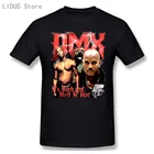 Футболки DMX для мужчин и женщин, мужские популярные футболки с надписью It's Dark And Hell Is Эрл Симмонс, рэпер, футболки в стиле хип-хоп, футболки, топы