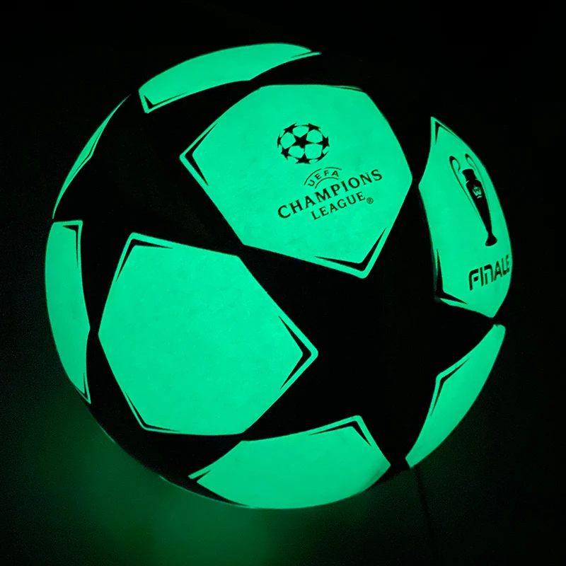 Профессиональный бесшовный светящийся футбольный мяч Размер 4 /5 тренировочные футбольные мячи футбольная игра футбольный мяч