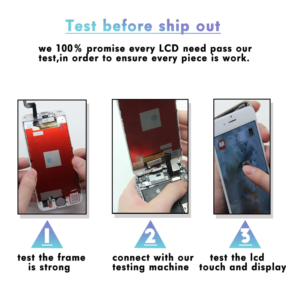 10 шт. ЖК-дисплей качества AAA для IPhone 5 5c зеркальный дисплей и дигитайзер сменный