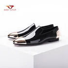 Новинка, черно-белые мужские туфли Jeder Schuh из лакированной кожи ручной работы, мужские классические туфли для вечерние НКИ и свадьбы, мужские мокасины