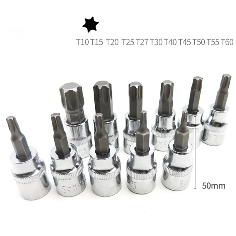 Набор торцевых головок звездообразных звездочек 34 шт. женские и звездообразные