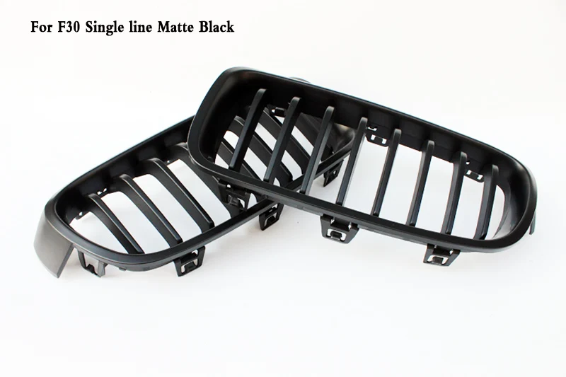 

One line ABS Coloer Bright black Grille Fit For BMW 3-Series F30 F35