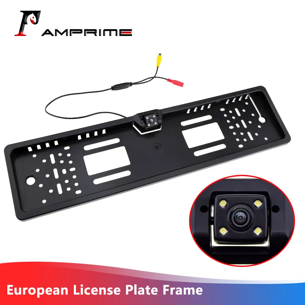 AMPrime Европейская камера заднего вида автомобильный номерной знак рама ночного