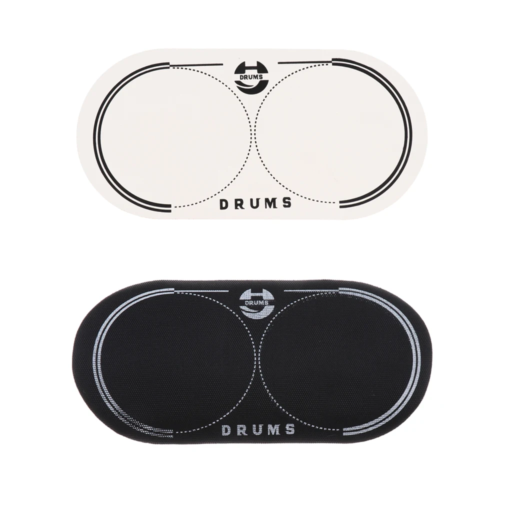 EQ Double Pedal Patch Bass Drum Patch Drumhead Kick Pad Protector for Drum Parts Percussion Instrument Accessories 12.8x6.5cm