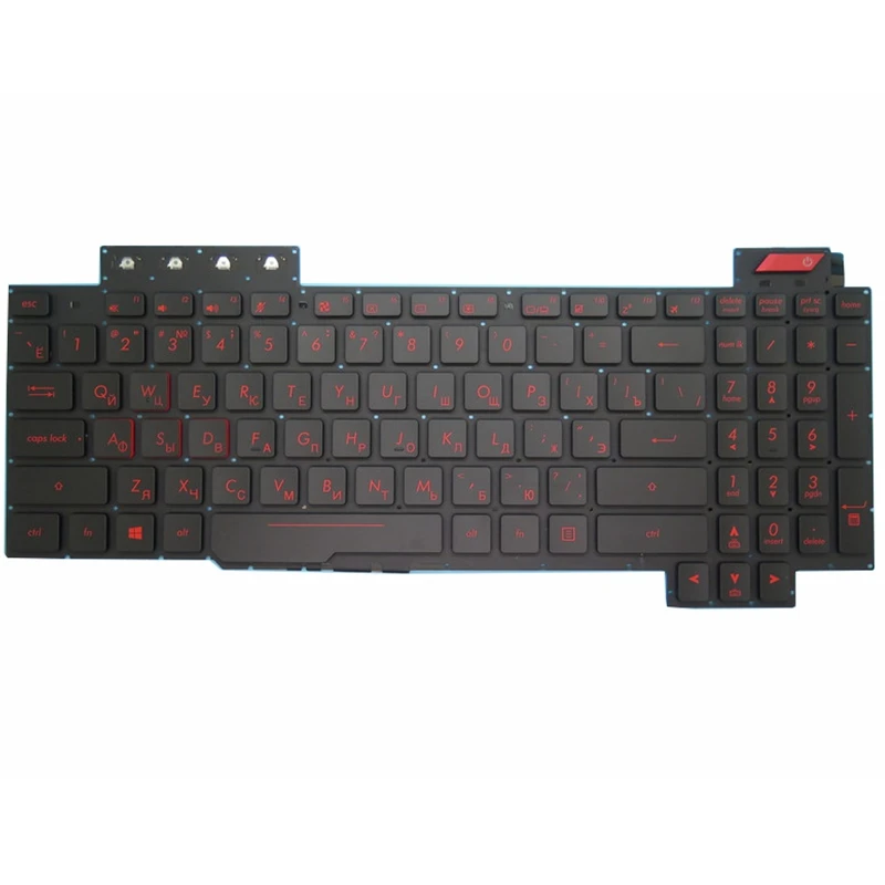 Русская клавиатура для ноутбука ASUS ROG FX503 FX503V FX503VM FX503VD FX63 FX63V FX63VD FX63VM ZX63V 90NR0GN1-R31US0