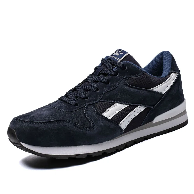 2019 spring new sports shoes men's running leather lace breathable cushion GF-16 | Спорт и развлечения