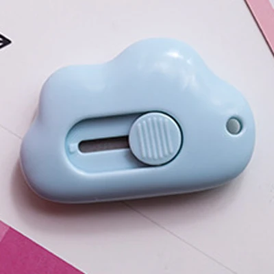 

Cute Cloud Color Mini Portable Utility Knife Paper Cutter Cutting Paper Razor Blade Office Stationery Escolar Papelaria