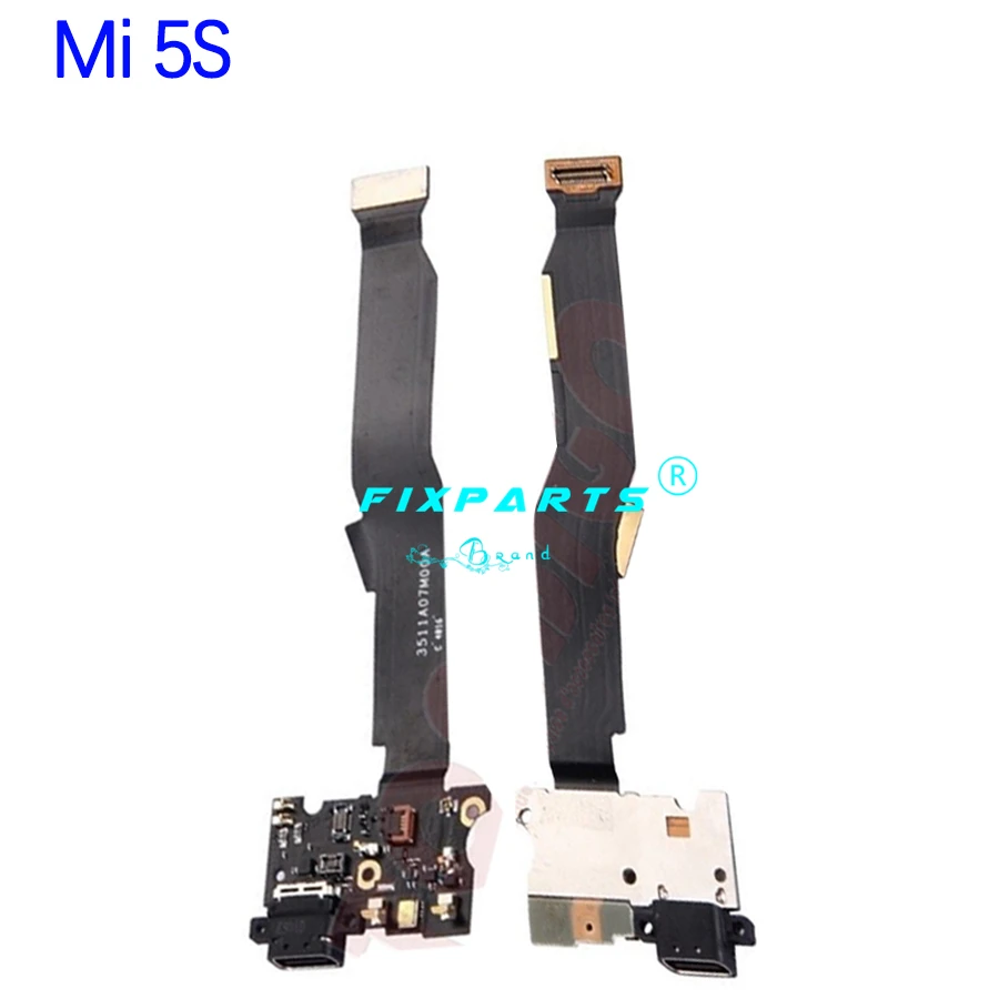 for Mi5 MI 5S Plus 5X Charging Port Flex Cable Replacement Parts USB Dock Charger For Xiaomi Mi5S | Мобильные телефоны и