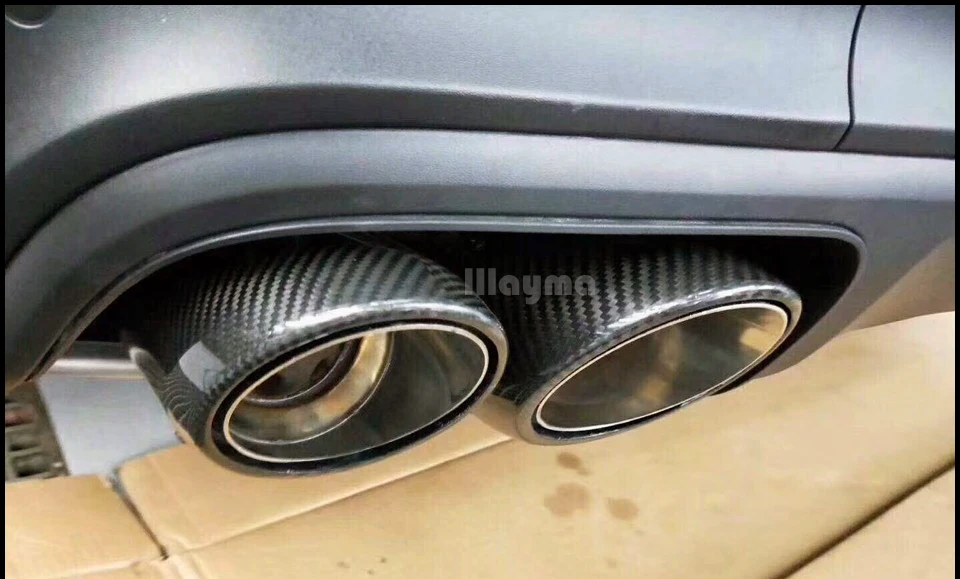 Хвост из углеродного волокна глушитель для выхлопной трубы для Porsche New Cayenne 959 Cayenne s turbo GTS глушители из нержавеющей стали