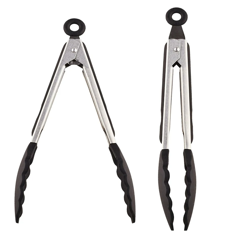 Нейлоновые щипцы для барбекю и гриля сервировки салата хлеба антипригарные