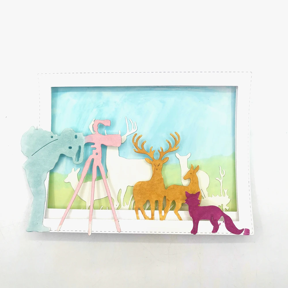 Julyarts, лось, лиса, Рождество, высечка для рукоделия, скрапбукинг, тиснение, фотоформа, трафарет Julyarts, лось, лиса, Рождество, высечка для рукоделия, скрапбукинг, тиснение, фотоформа, трафарет