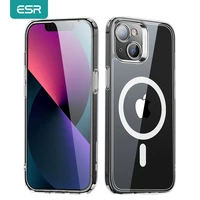esr magnetic case for iphone 13 pro max for iphone 13 case transparent clear cover for iphone 13 pro support magnet charging