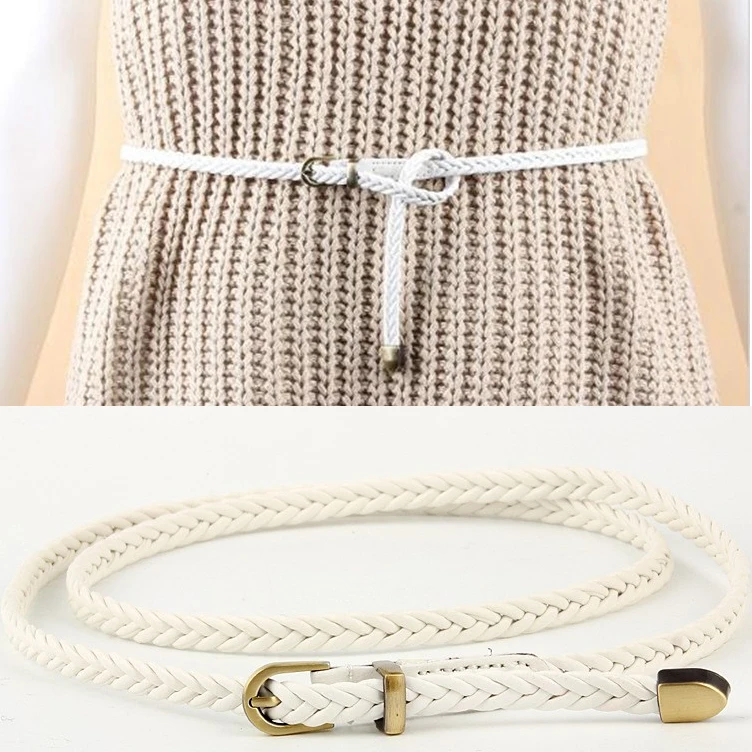 Новинка 2019 плетеный пояс ручная работа женский ремень с пряжкой Ретро стиль