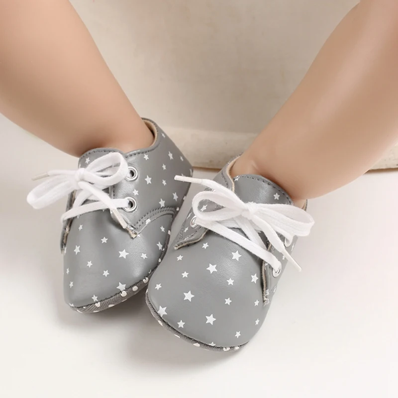 

Baby Infant Shoes Boy Girl Star Print Sneaker Cotton Sole Anti-Slip Newborn Infant First Walkers Toddler Casual Sport Crib Shoes