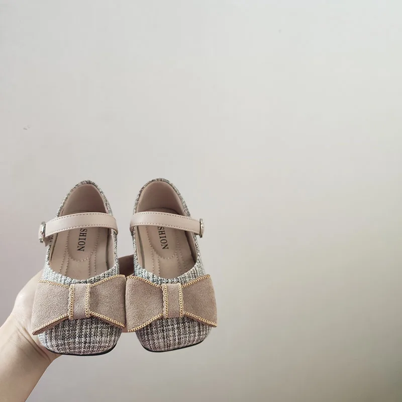 

Autumn 2021 New Children Leather Shoes Baby Comfortable Soft Princess Shoes Girls Cute Bow Tie Lady Fashion Shoes