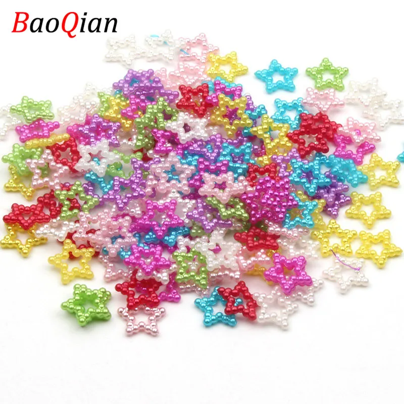 100 шт. искусственный жемчуг в форме звезды акриловые фотообои украшения