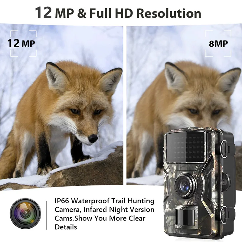 1080P Trail охотничья камера s 12 МП ночного видения для дикой природы охоты 0 8 с