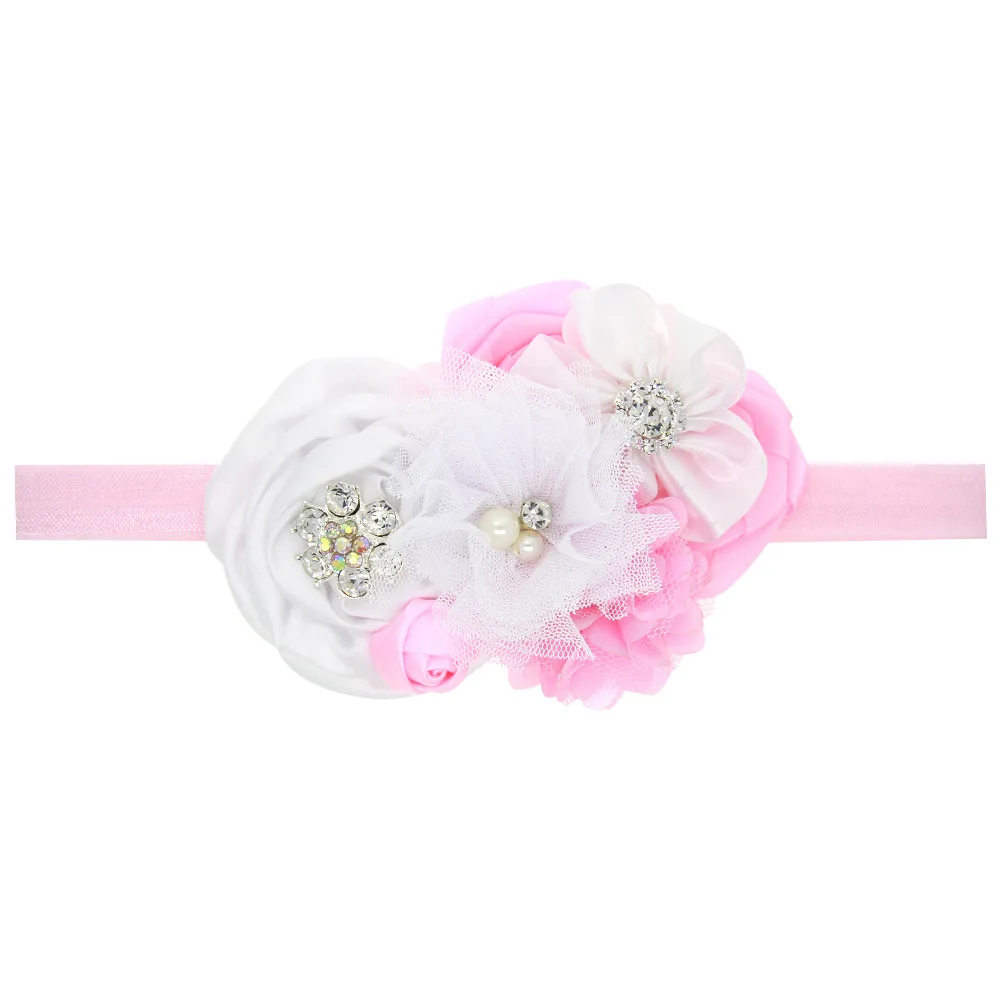 

Baby girl headband baby bowknot newborn headdress headscarf toddler bandage ribbon crystal headdress flower cloth
