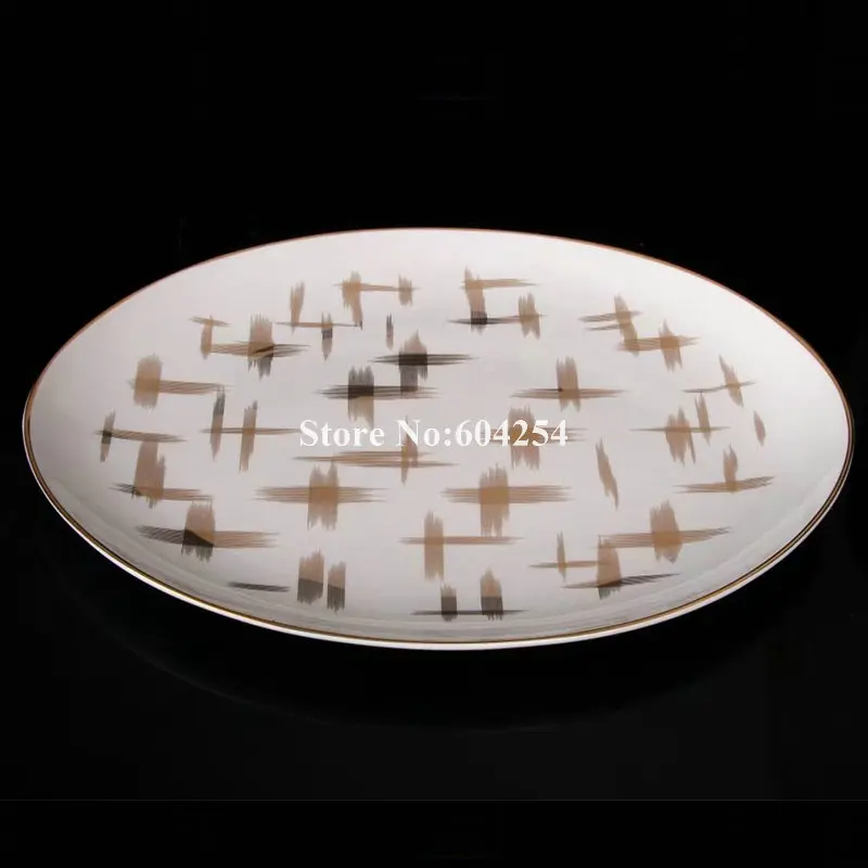 Бесплатная доставка европейская роскошная Золотая инкрустация костяного