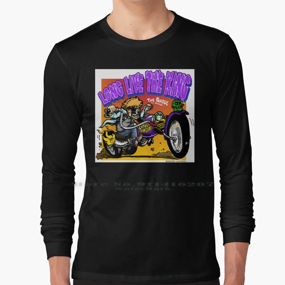 

Футболка из натурального хлопка с надписью «grandto The King : The Ghoul Tribute»