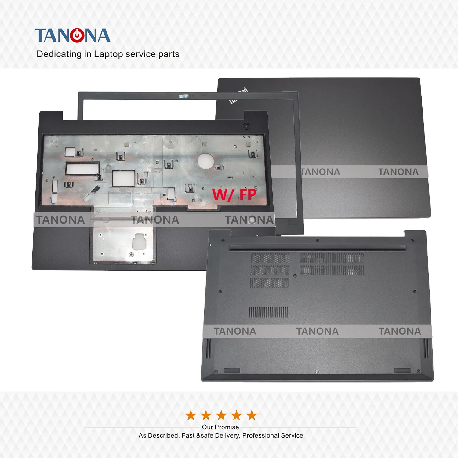 Оригинальная новая Черная задняя крышка для Lenovo ThinkPad E580 E585 01LW421 AP167000700 с