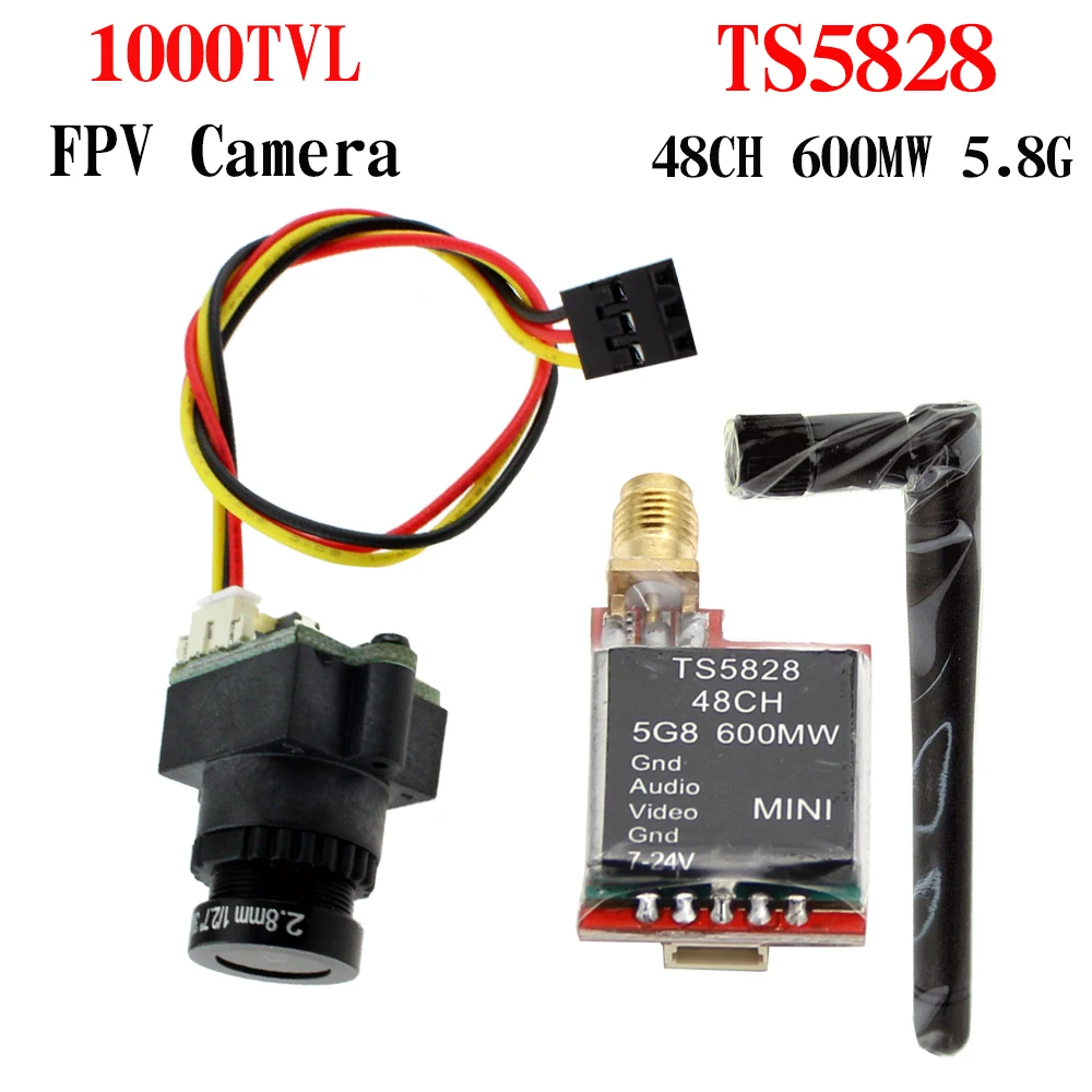 FPV Мини Цифровая видеокамера 1000TVL и TS5828 Micro 5 8G 600mW 48CH передатчик для RC qulitcopter|Детали